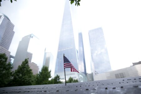 Flag In New York photo