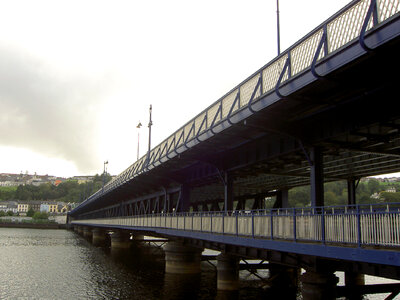 Craigavon Bridge in Derry, Ireland photo
