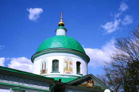 Architecture russian orthodox white walls photo