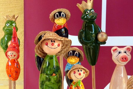 Colorful fragile figures