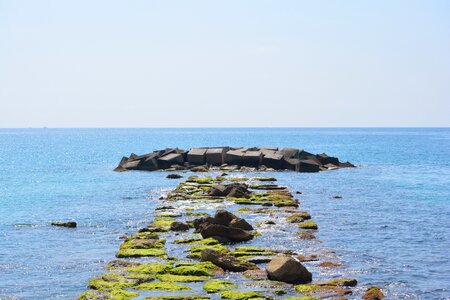 Sea breakwater water photo