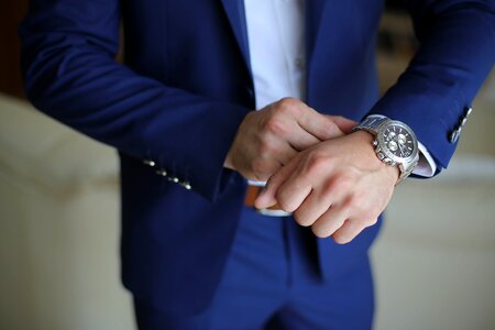 Gentleman wristwatch luxury photo