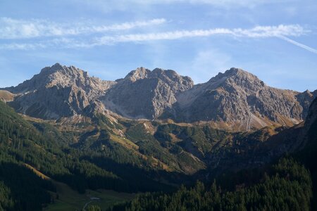Mound formation three mountains first alpine schafkopf photo