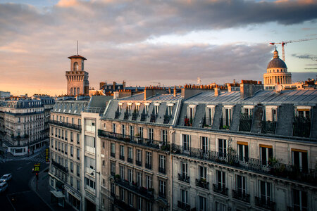 Paris Rooftops Evening