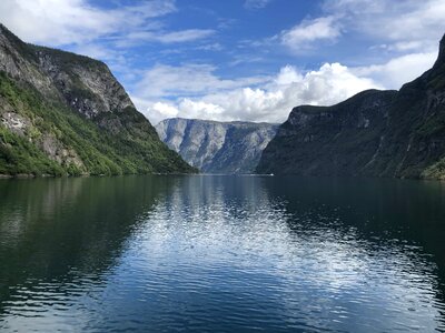 Beautiful horizon lakeside photo