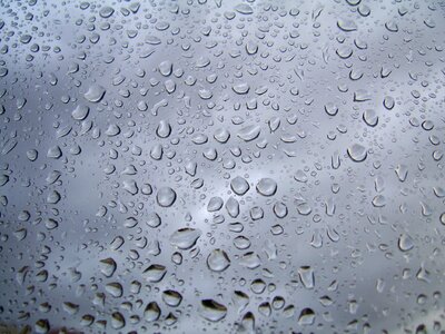 Raindrops windows glass