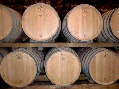Wine keller barrel photo
