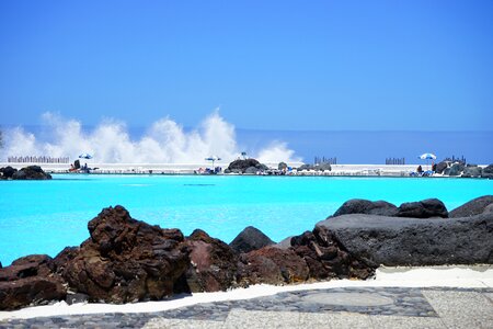 Blue water refresh photo