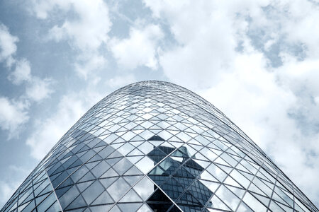 Modern Building with Facade of Glass