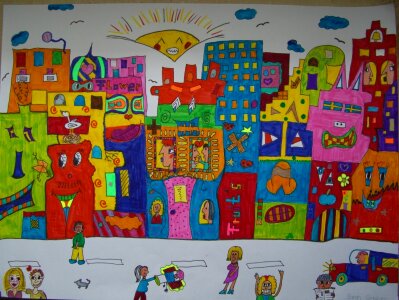 Color james rizzi inspired