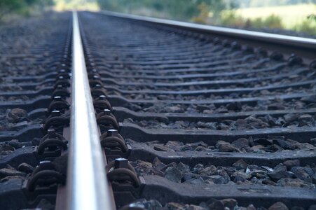 Track rails railway traffic