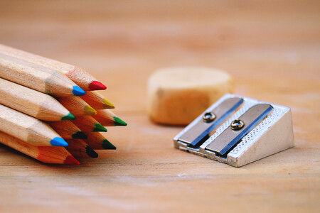School Pencils & Sharpener photo