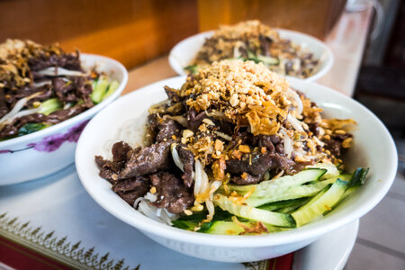 Vietnamese Bun Bo Nam Bo photo