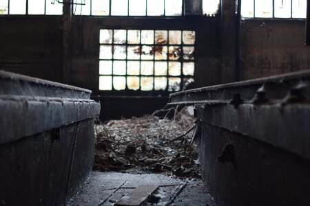 Dust industrial railway