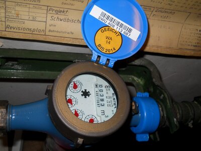 Water meter reader water retrieve water clock photo