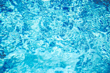 Rippled Turquoise Water in Swimming Pool photo