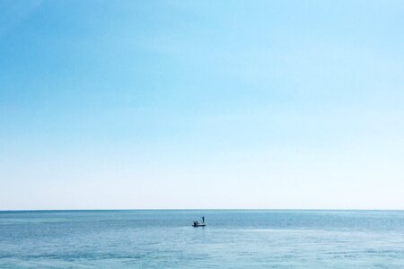 Ship in the sea photo