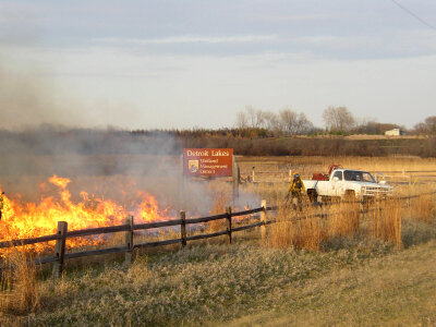 Prescribed Burn - Detroit Lakes Wetland Management District photo