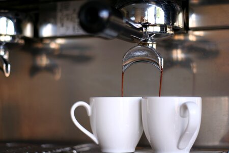Espresso filter carrier coffee-cups photo