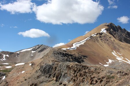 Mount Andromeda Athabasca glacier in jasper canada photo