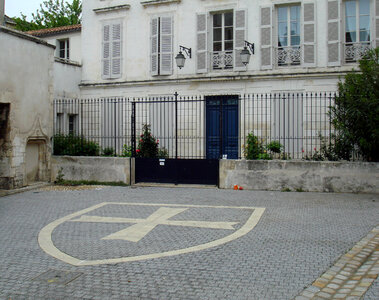 Cour de la Commanderie in La Rochelle, France photo