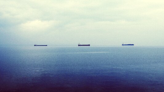 Freight ships ships open water