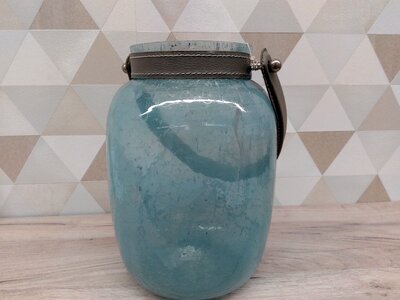 Blue bottle decoration photo