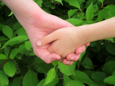 Trust friends two hands photo