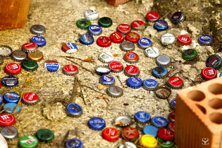 Bottle caps color sheet metal part