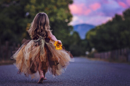 Girl Child in Dress photo