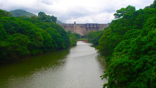 Water barrier dam photo