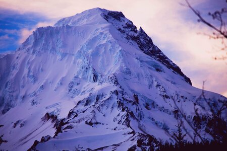 Cold glacier high