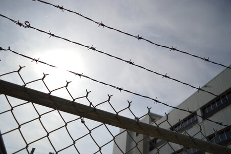 Prison metal barrier photo