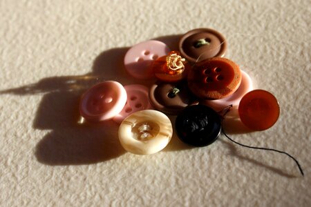 Buttons colorful plastic