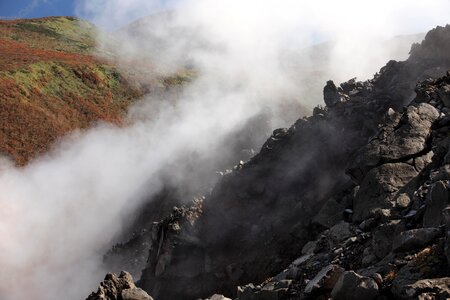 Condensation eruption fog photo