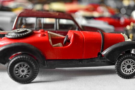 Car nostalgia red