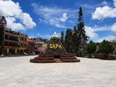 SaPa is a town in the Hoang Lien Son Mountain in Vietnam
