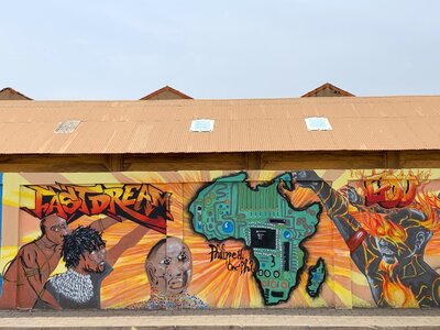 Graffiti street art color photo