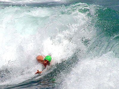 Ocean surfing waves photo