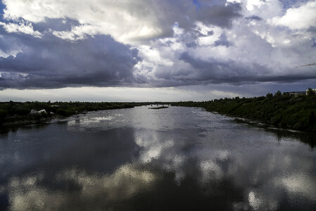 Looking Down the Saskachewan River in Saskatoon
