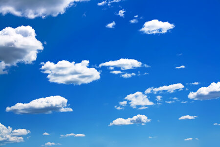 Small Clouds on Blue Sky photo