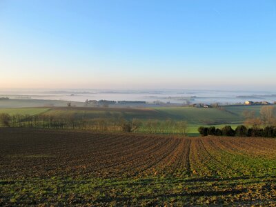 Mist mountains panorama