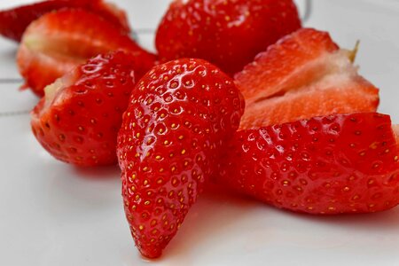 Strawberries fruit food