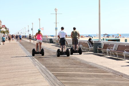 People at Ocean City Boardwalk