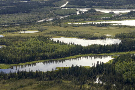 Aerial of Tetlin National Wildlife Refuge photo