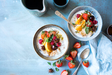 Delicious and Healthy Breakfast Grits Bowls photo