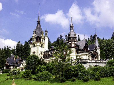 Peleş Castle in Romania photo