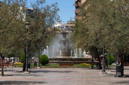 Fountain of the Battles in Granada, Spain. photo
