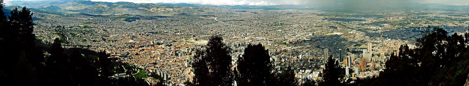 Panoramic Cityscape of the Metropolis of Bogota, Colombia photo