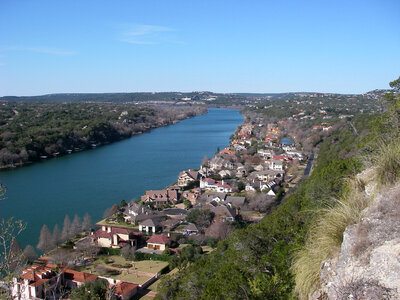 Central Texas River and Landscape in Texas